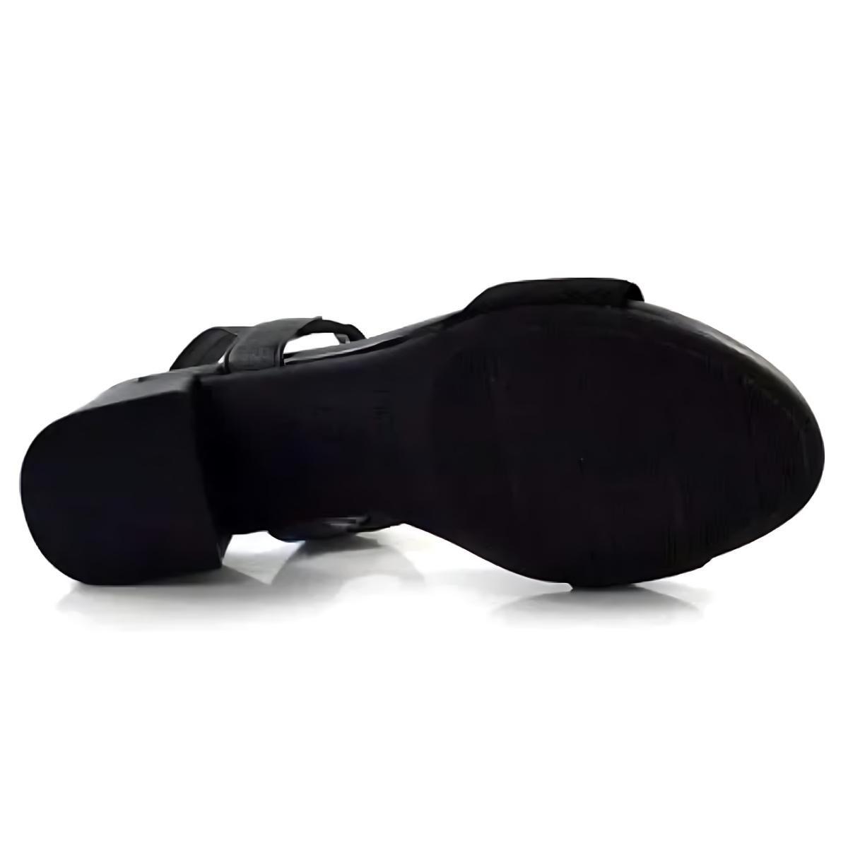 Sandália Modare Tiras De Elástico Ultra Conforto - Preto Preto 5
