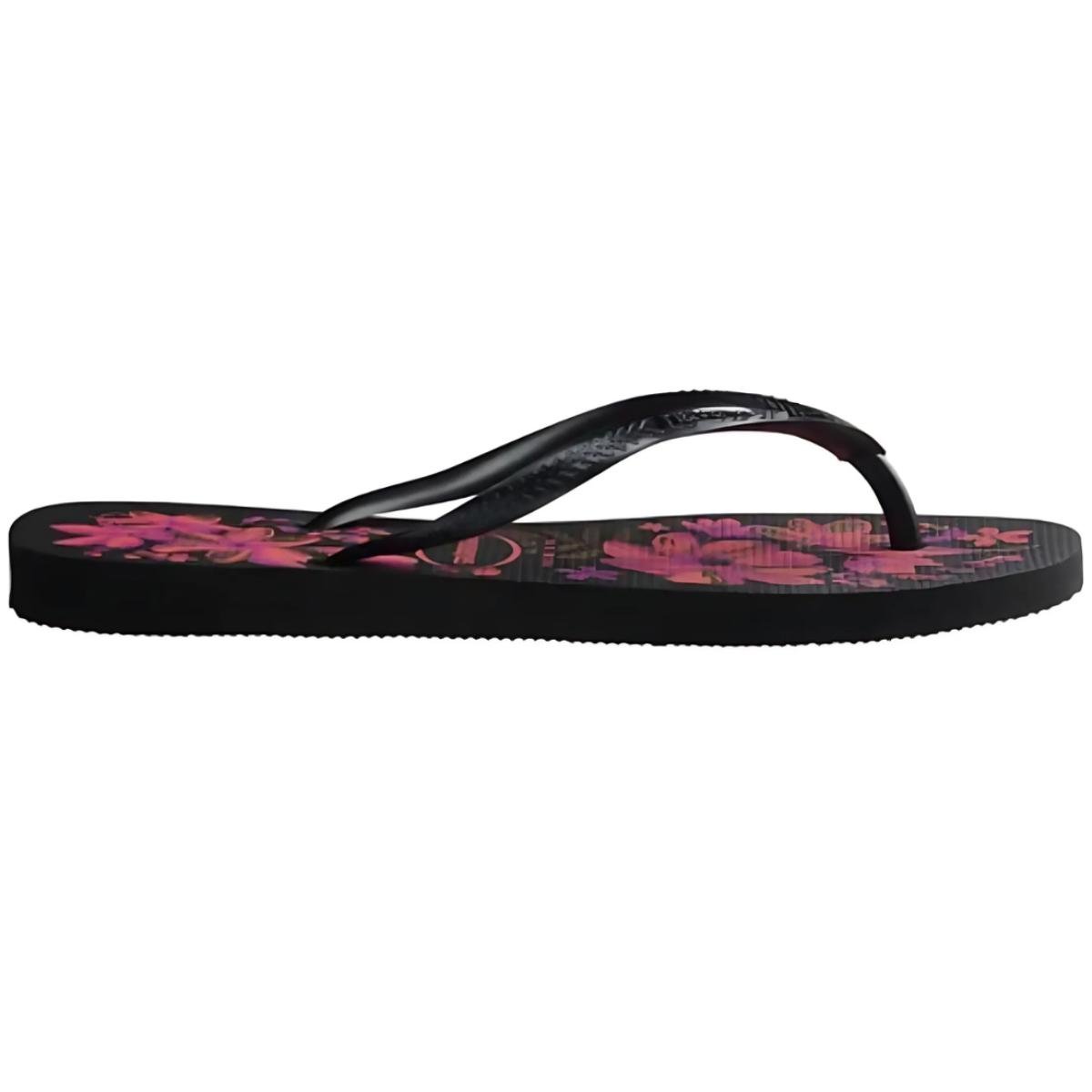 Chinelo Havaianas Slim Organic Feminino - Preto e Roxo Preto/Roxo 3
