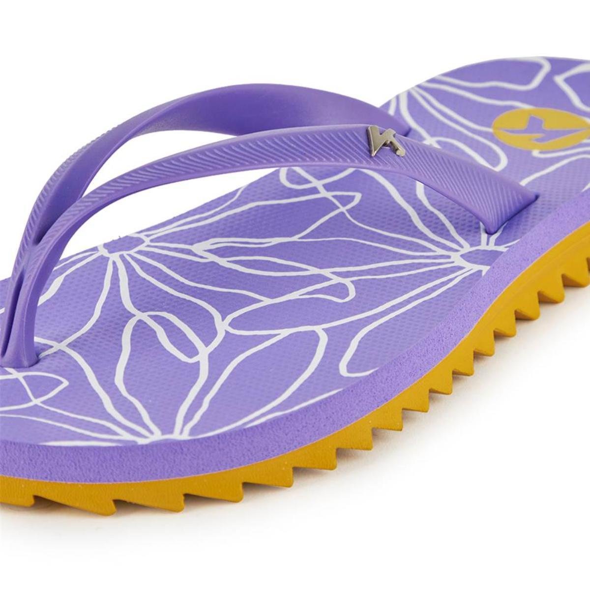 Chinelo Kenner Ibiza Outiline Feminino - Roxo e Amarelo Roxo/Amarelo 4