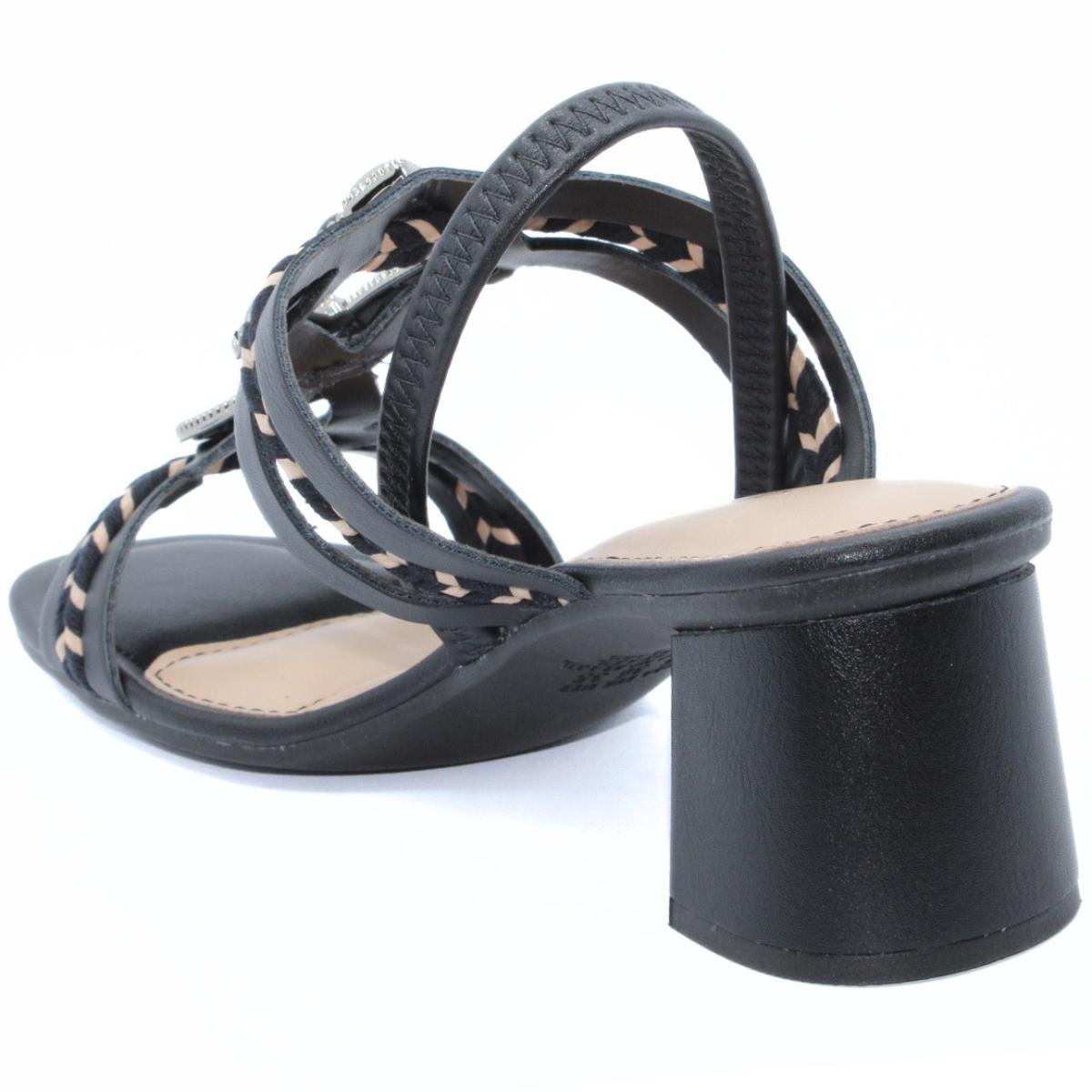 Sandália Dakota Pedraria Salto Bloco Feminina - Preto Preto 4