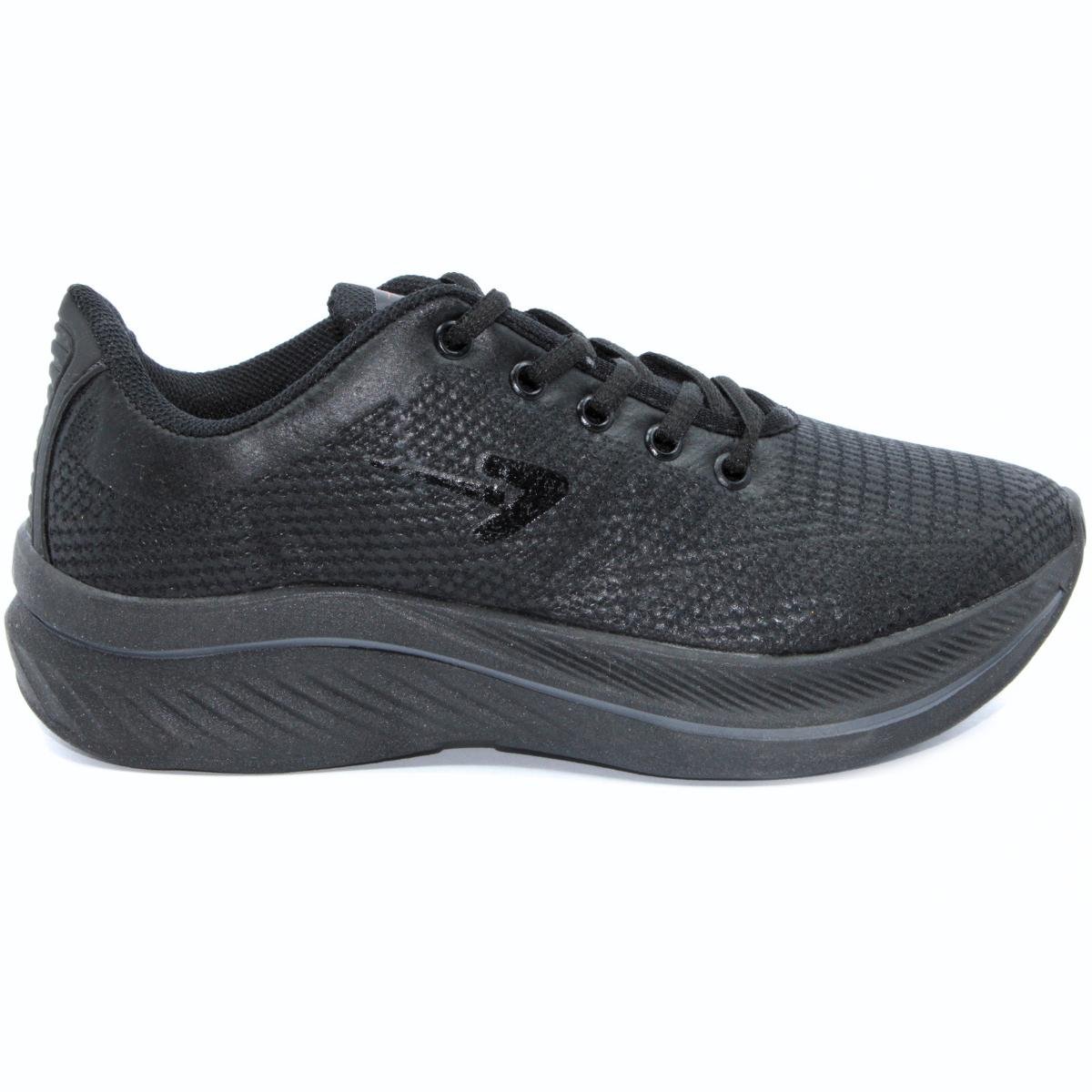 Tênis Box 200 Esportivo BX2510 Unissex - Preto Preto 2