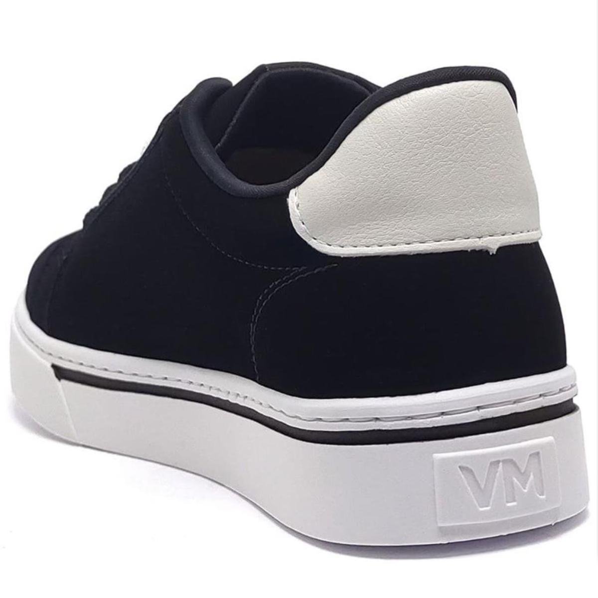 Tênis Via Marte Casual Combinação Feminino - Preto e Branco Preto/Branco 4