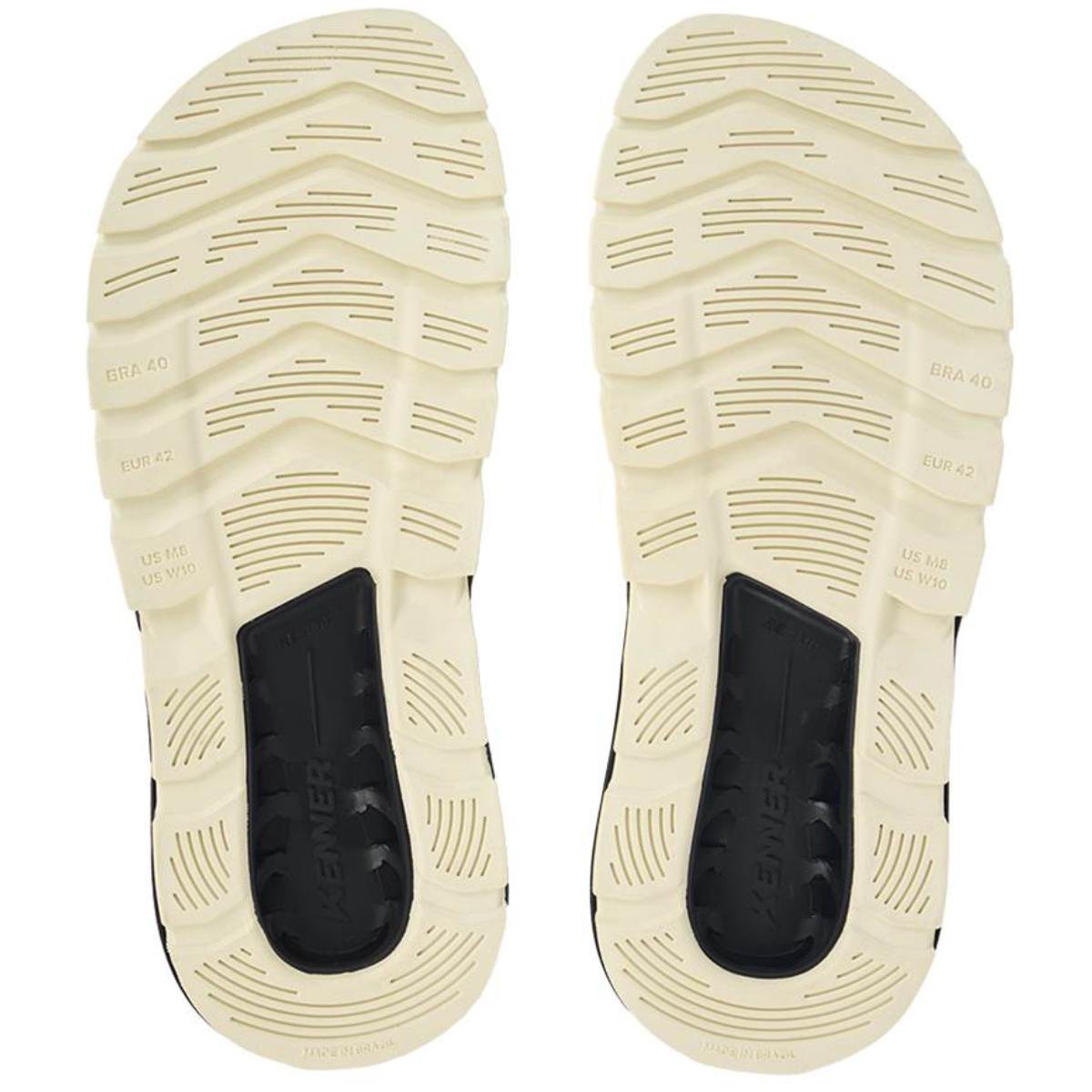 Chinelo Kenner Rakka U1 Masculino - Bege e Preto Bege/Preto 5