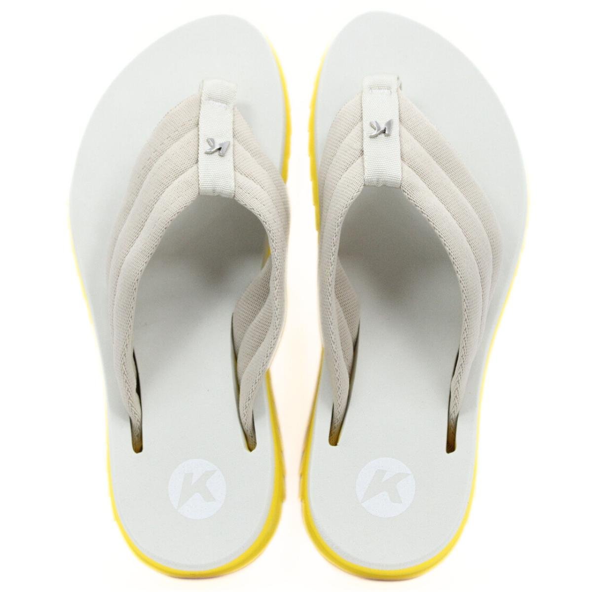Chinelo Kenner Kyra Pro Comfy Feminino - Bege e Amarelo Bege/Amarelo 2