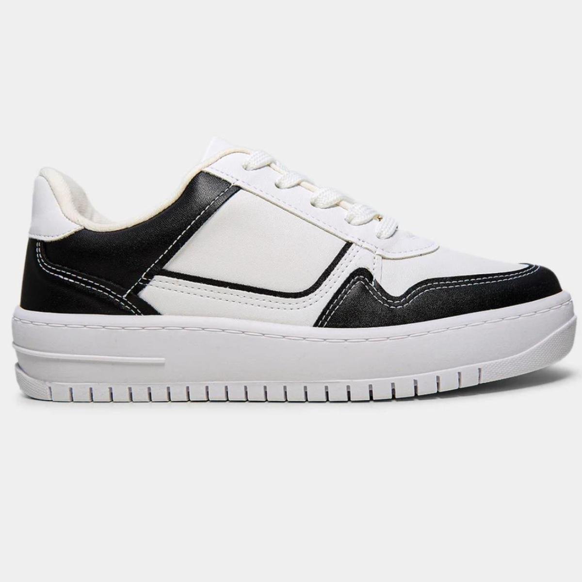 Tênis Vizzano Casual Feminino - Off White e Preto Off White/Preto 2