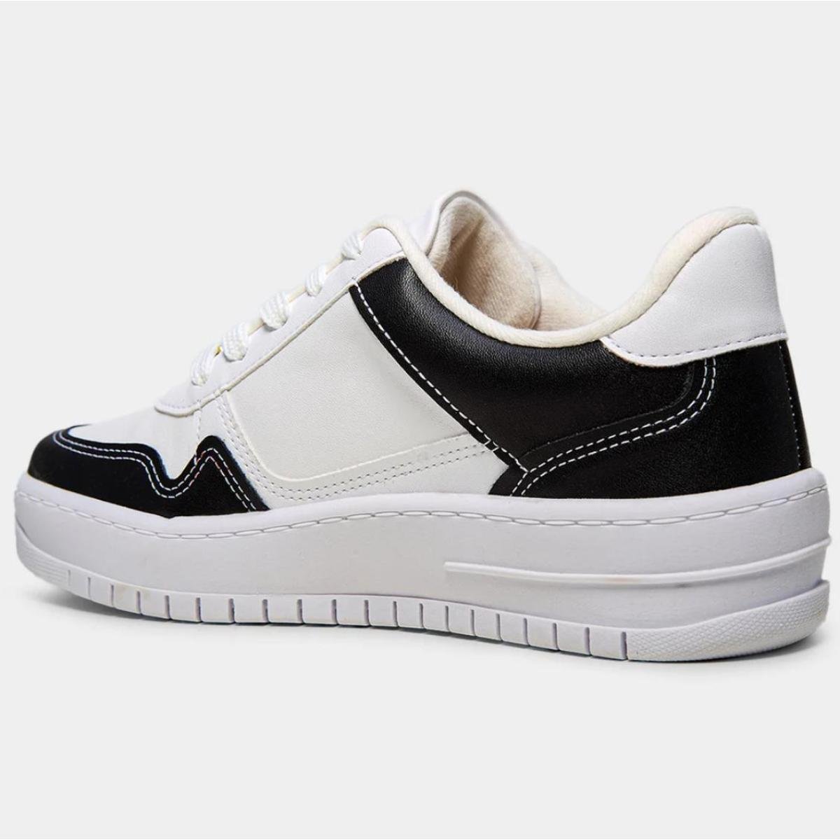 Tênis Vizzano Casual Feminino - Off White e Preto Off White/Preto 4