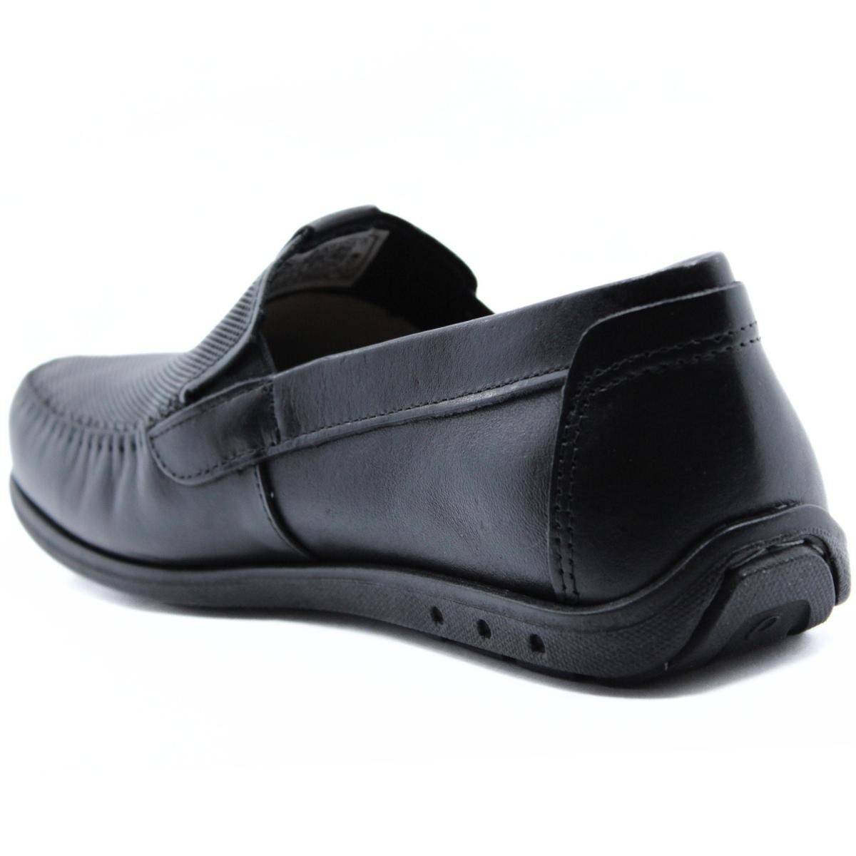 Mocassim Couro Pegada Washed 141603 Masculino - Preto Preto 4