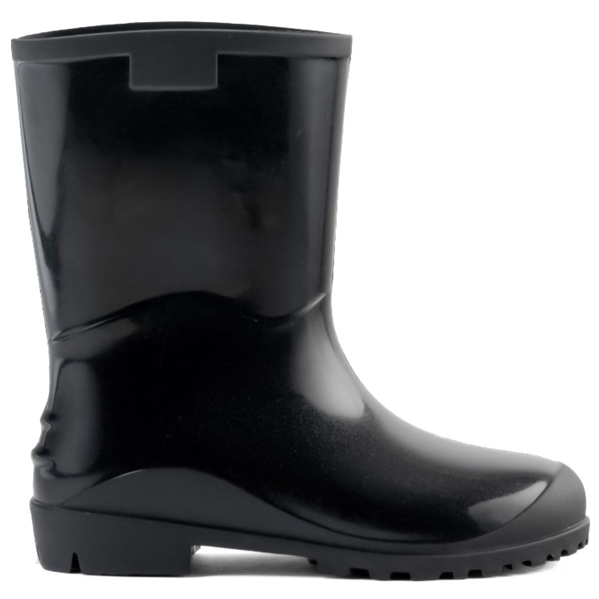 Bota Infantil PVC Casual Cano Médio Innpro Kids - Preto Preto 2