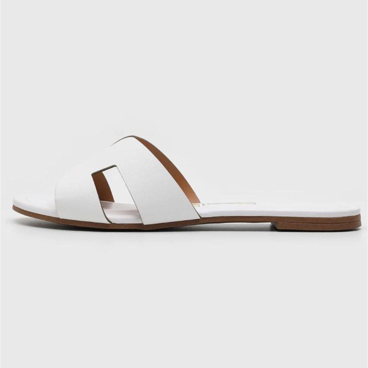 Rasteira Slide Vizzano H Básica Feminina - Branco Branco 2
