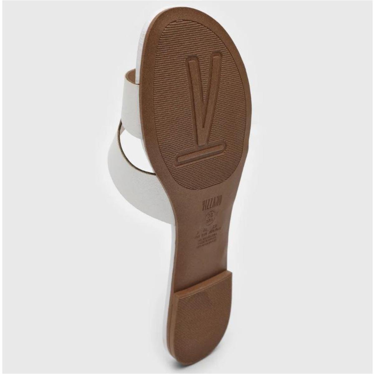 Rasteira Slide Vizzano H Básica Feminina - Branco Branco 5