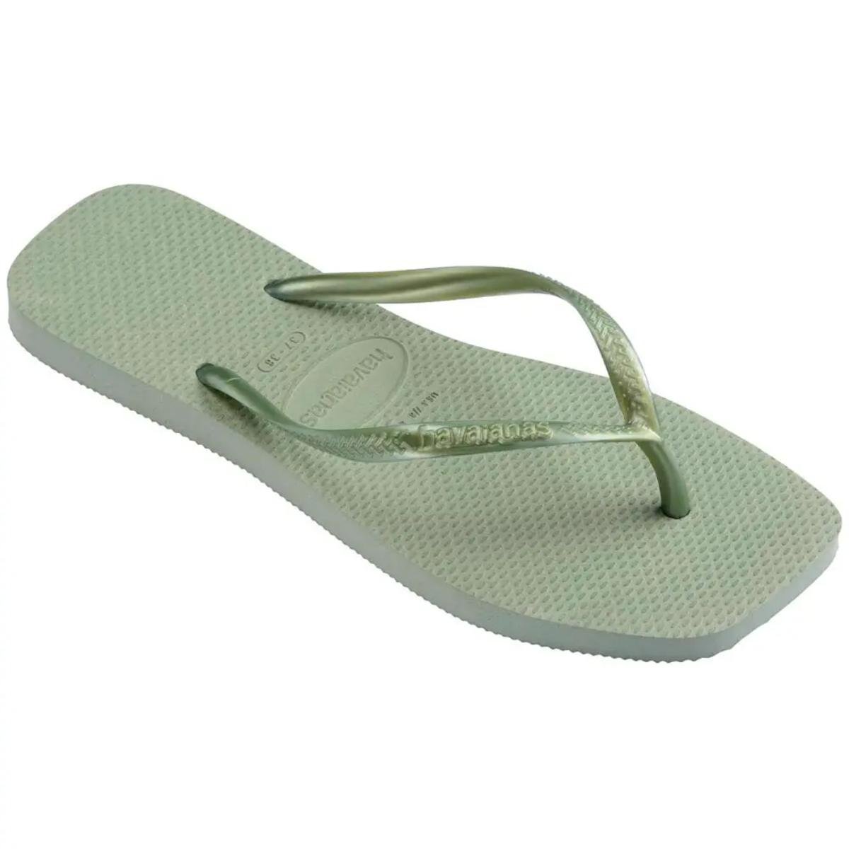 Chinelo Havaianas Slim Square Feminino - Verde Verde 2