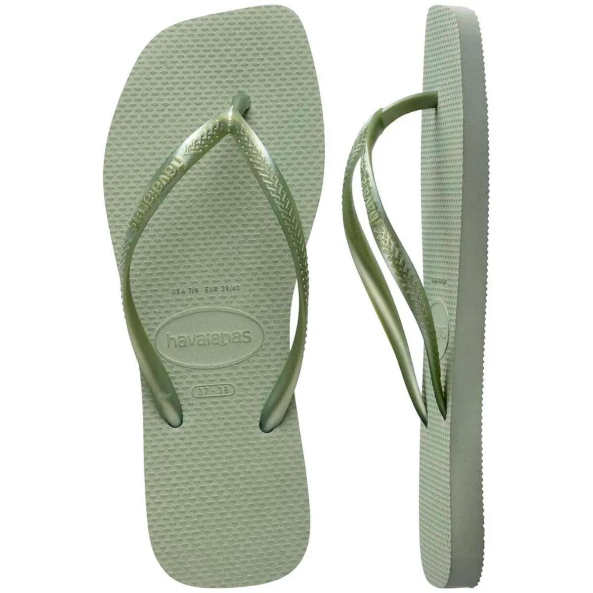 Chinelo Havaianas Slim Square Feminino - Verde Verde 5