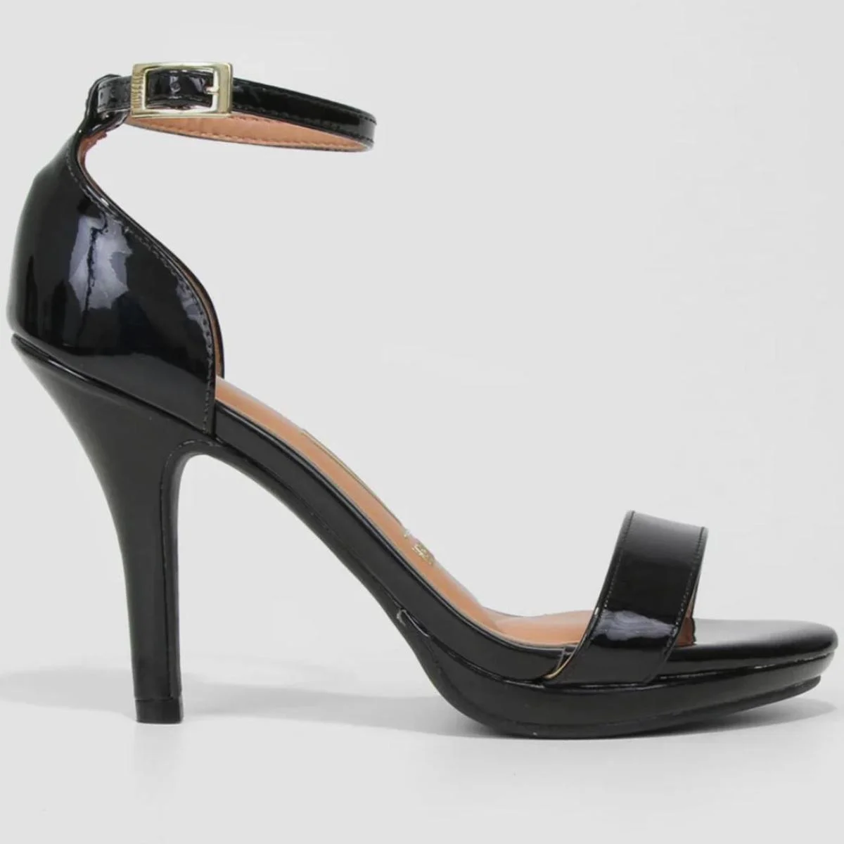 Sandália Vizzano Salto Alto Verniz Feminina - Preto Preto 2
