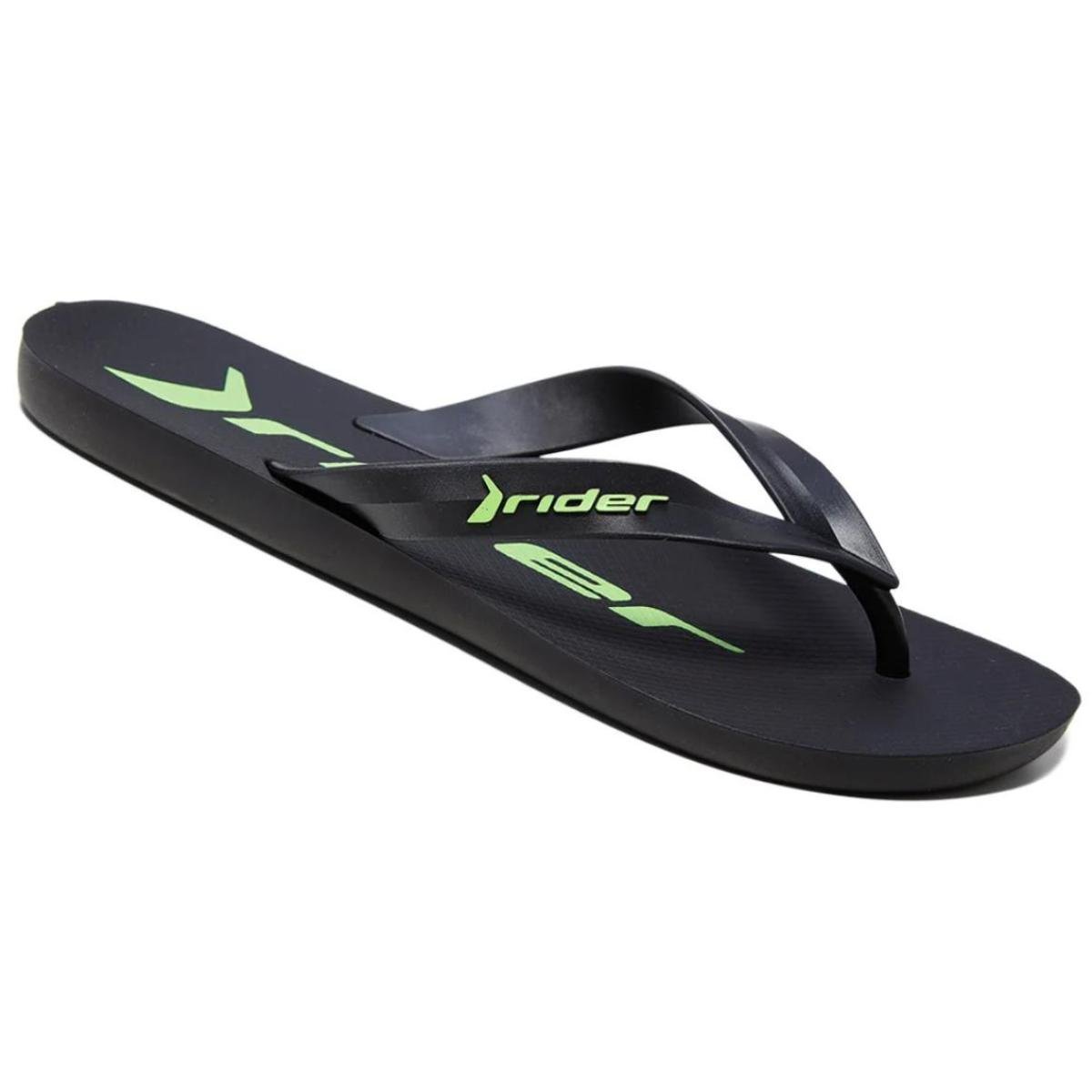 Chinelo Rider Feel Masculino - Preto e Verde Preto/Verde 2
