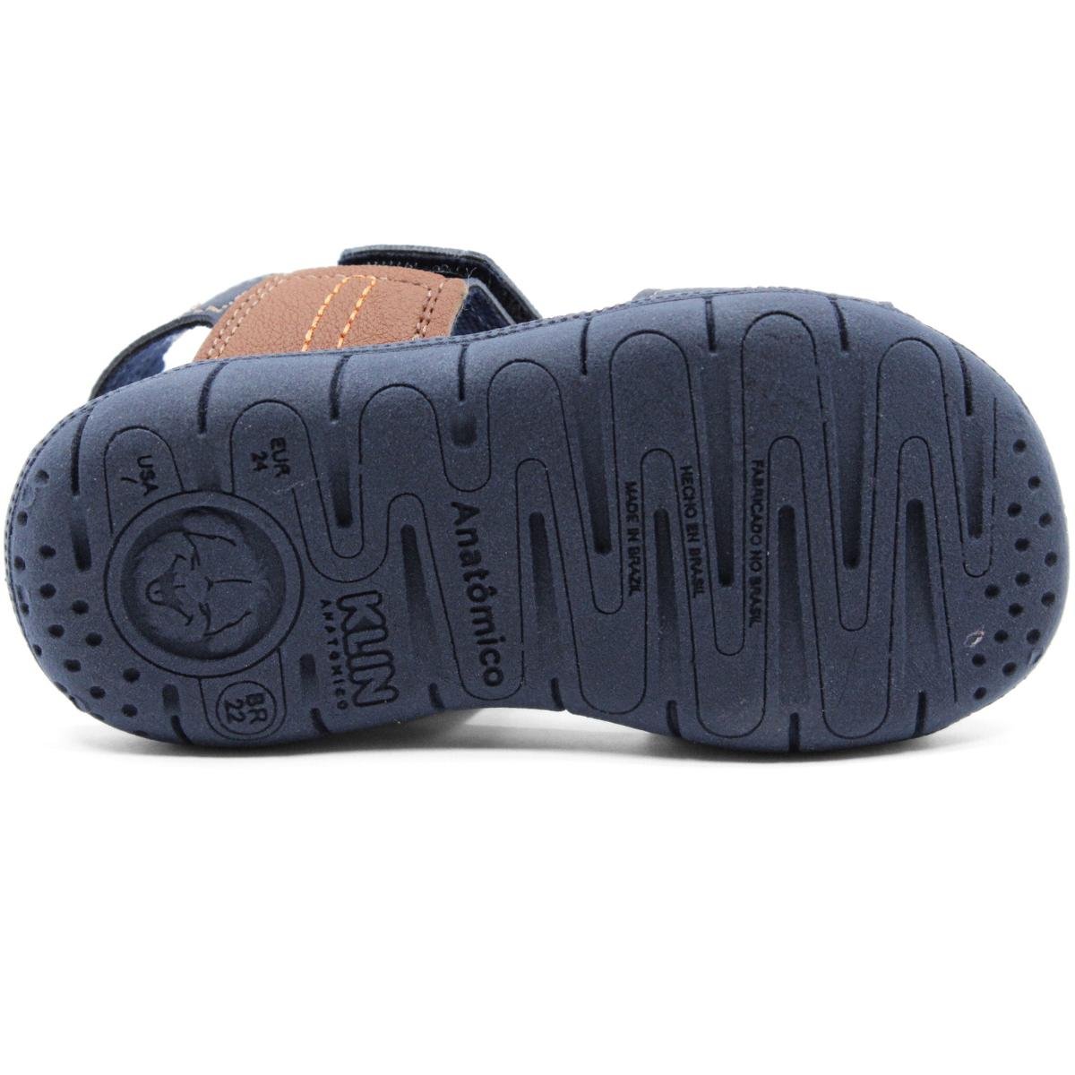 Sandália Infantil Klin Tic Tac Casual Baby - Marinho Marinho 5