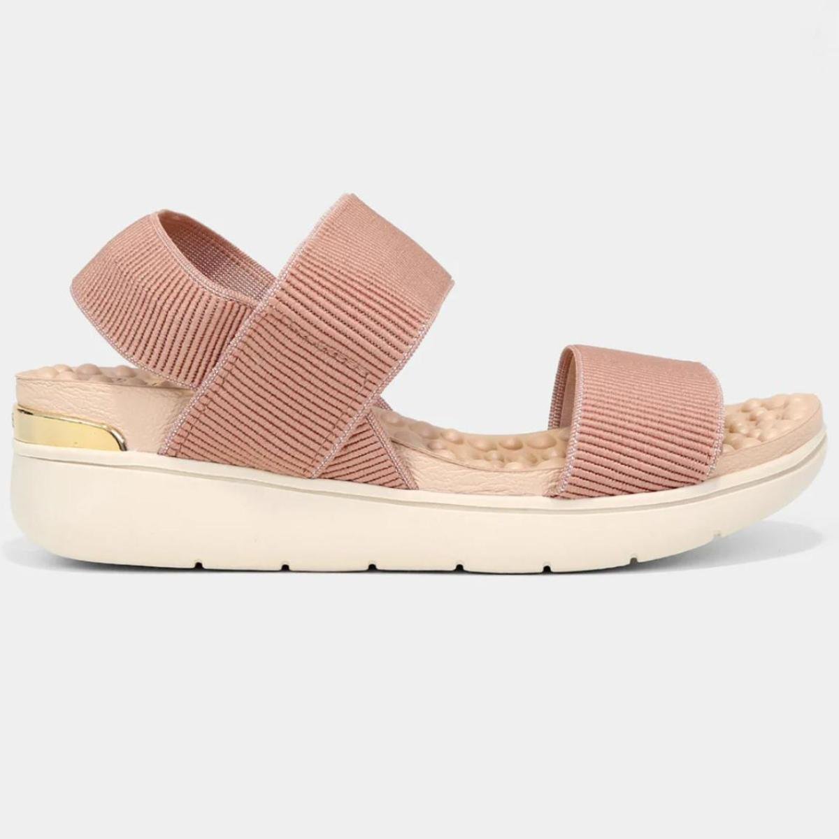 Sandália Modare Flatform Lisa Feminina - Nude Rosa 2