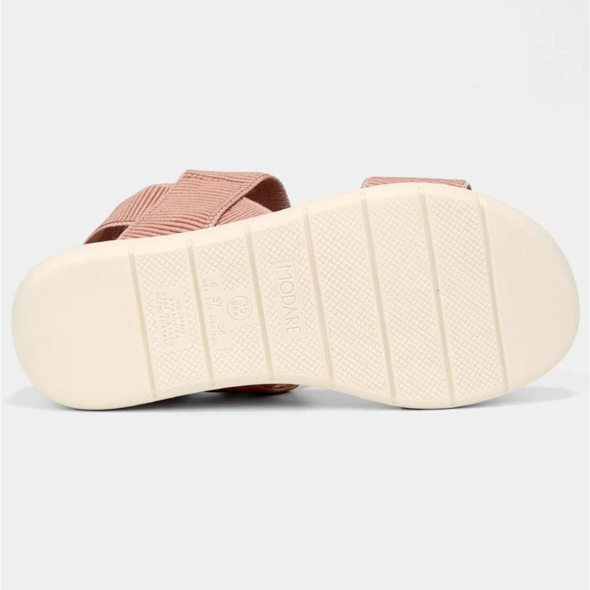 Sandália Modare Flatform Lisa Feminina - Nude Rosa 5