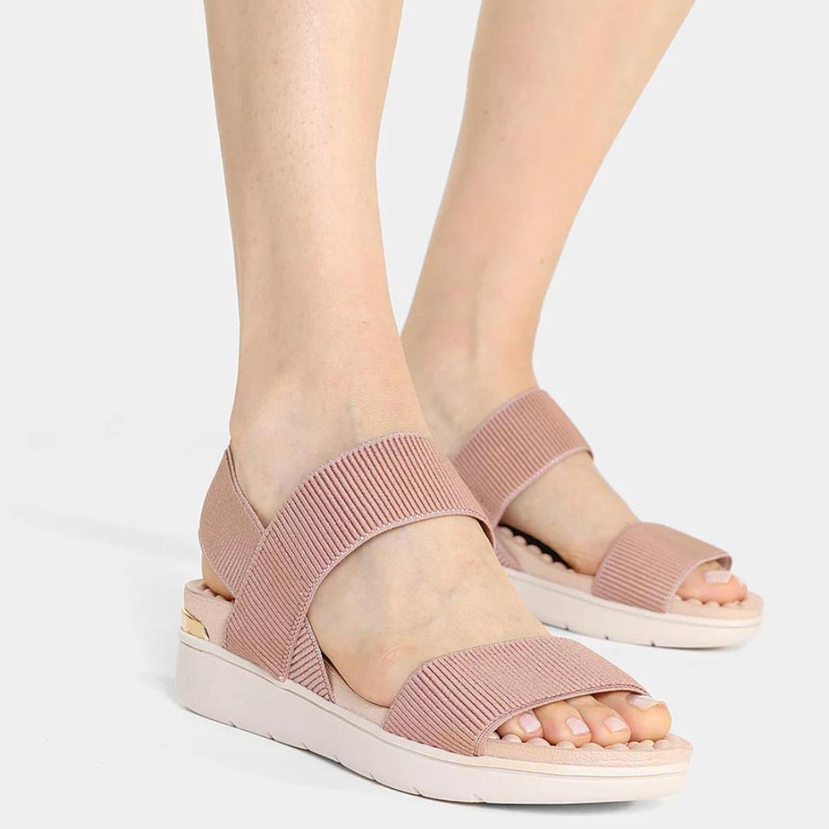 Sandália Modare Flatform Lisa Feminina - Nude Rosa 6