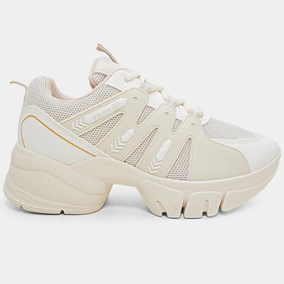 Tênis Ramarim Chuncky Feminino - Off White Off White 2