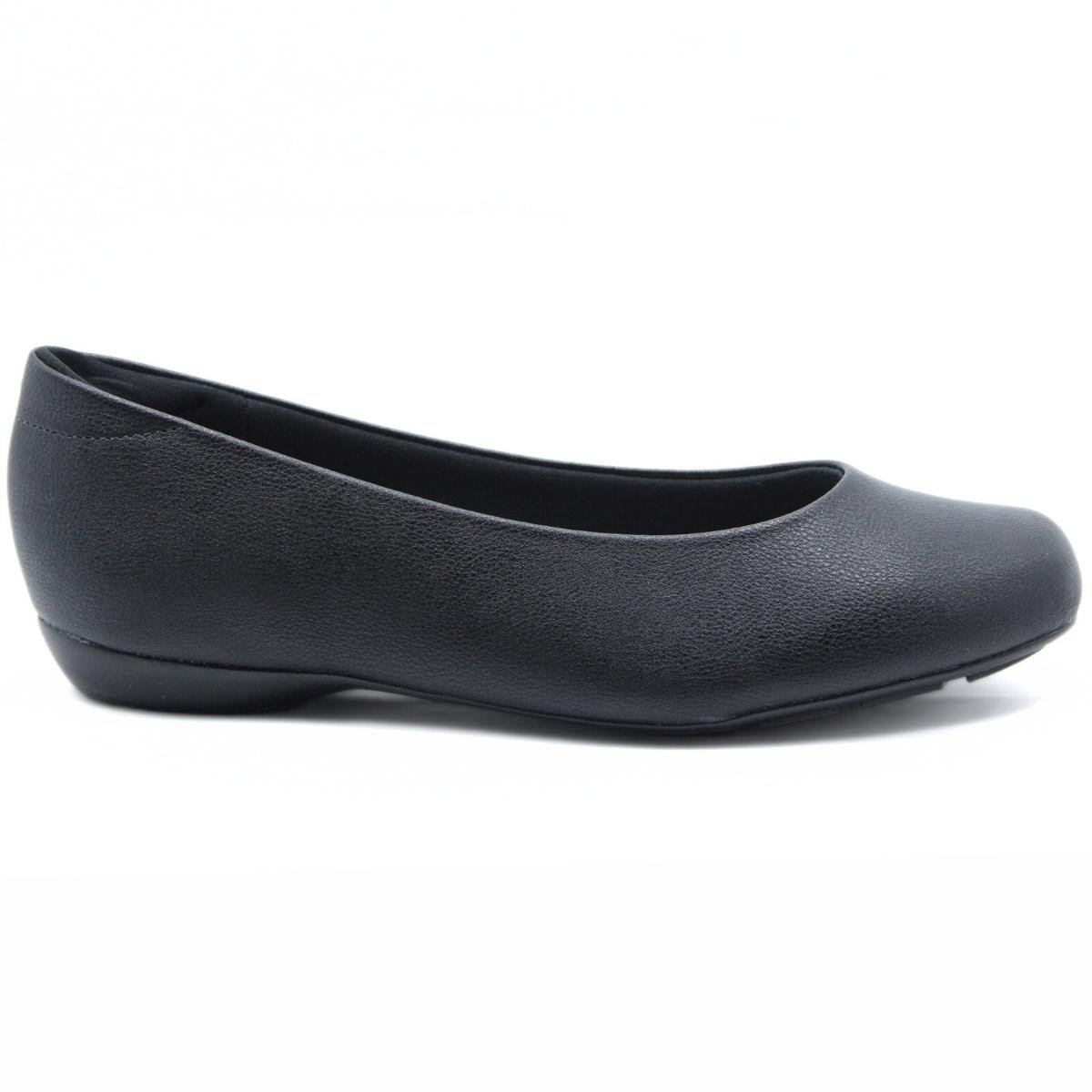 Sapatilha Modare Básica Fosca Feminina - Preto Preto 2