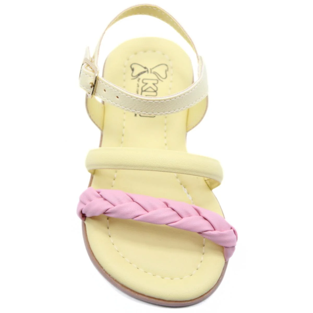 Sandália Klin Infantil Suami Mini Menina - Amarelo e Rosa Amarelo/Rosa 3