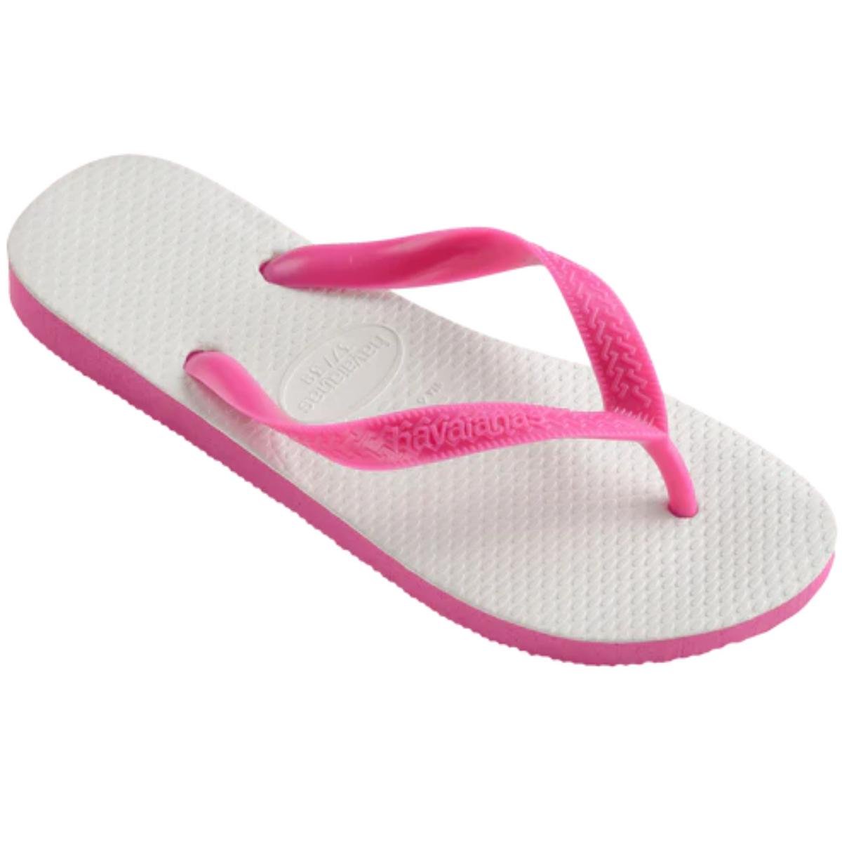 Chinelo Havaianas Tradicional - Branco e Rosa Branco/Rosa 2