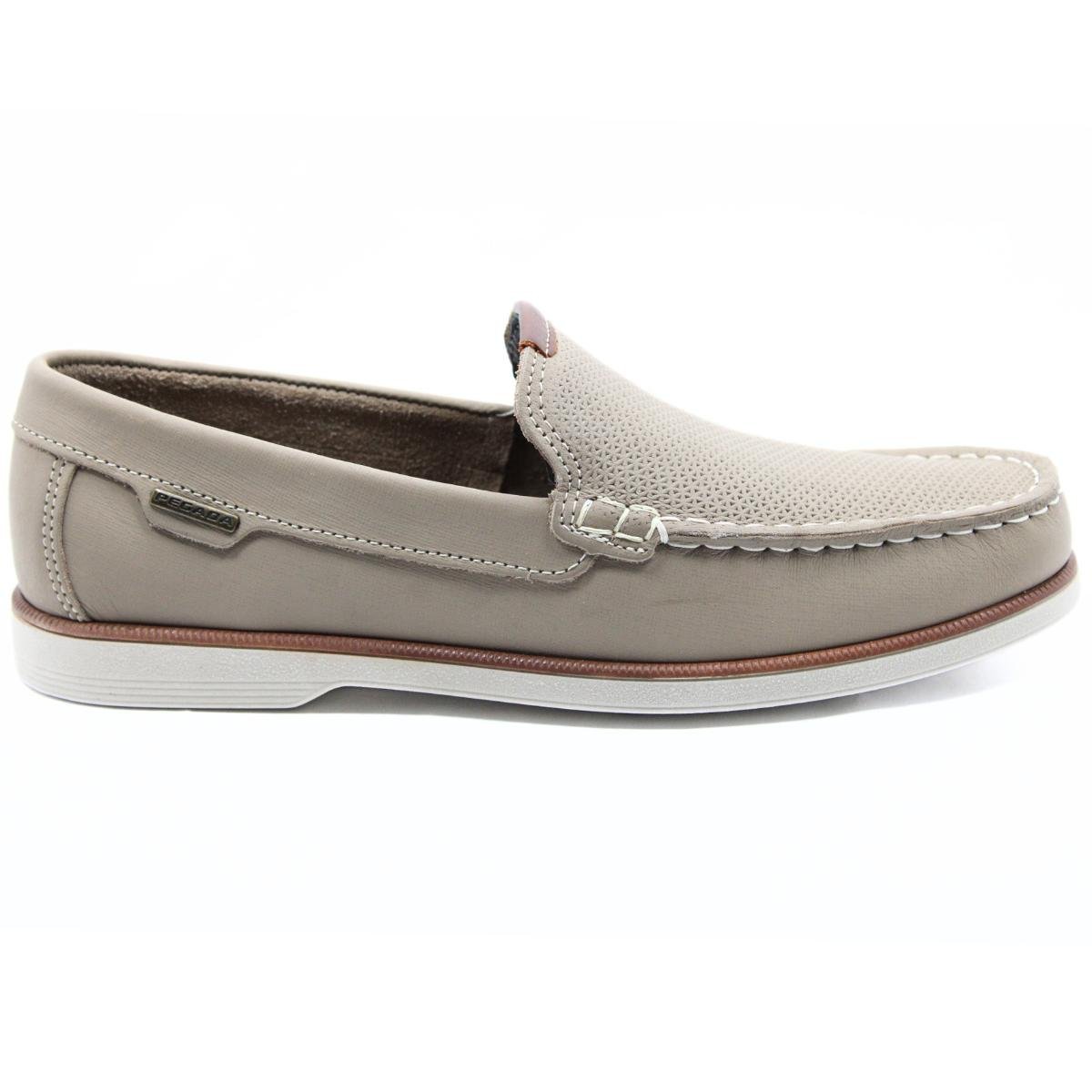 Mocassim Couro Pegada Pull UP 141901 Masculino - Areia Areia 2