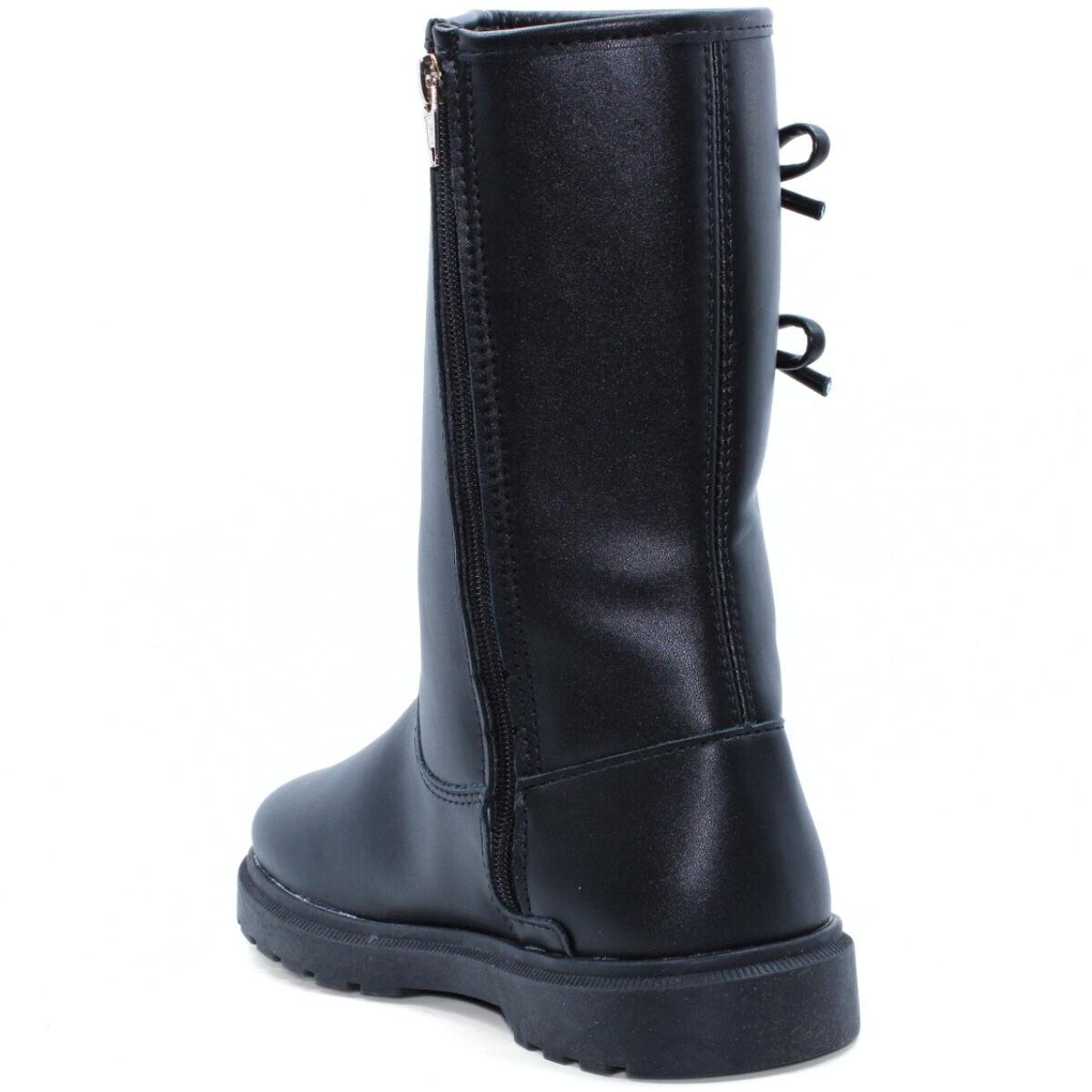 Bota Infantil Pé com Pé Guty Laços Menina - Preto Preto 3