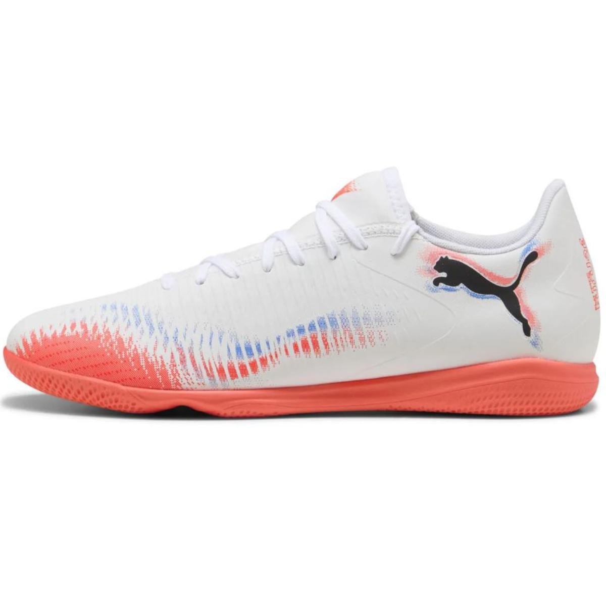 Chuteira Futsal Puma Future 8 It Masculina - Branco e Laranja Branco/Laranja 2