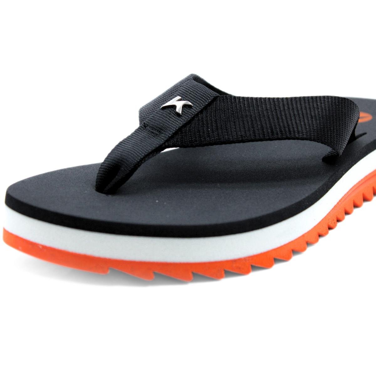 Chinelo Kenner Kyra Pro Feminino - Preto e Laranja Preto/Laranja 4