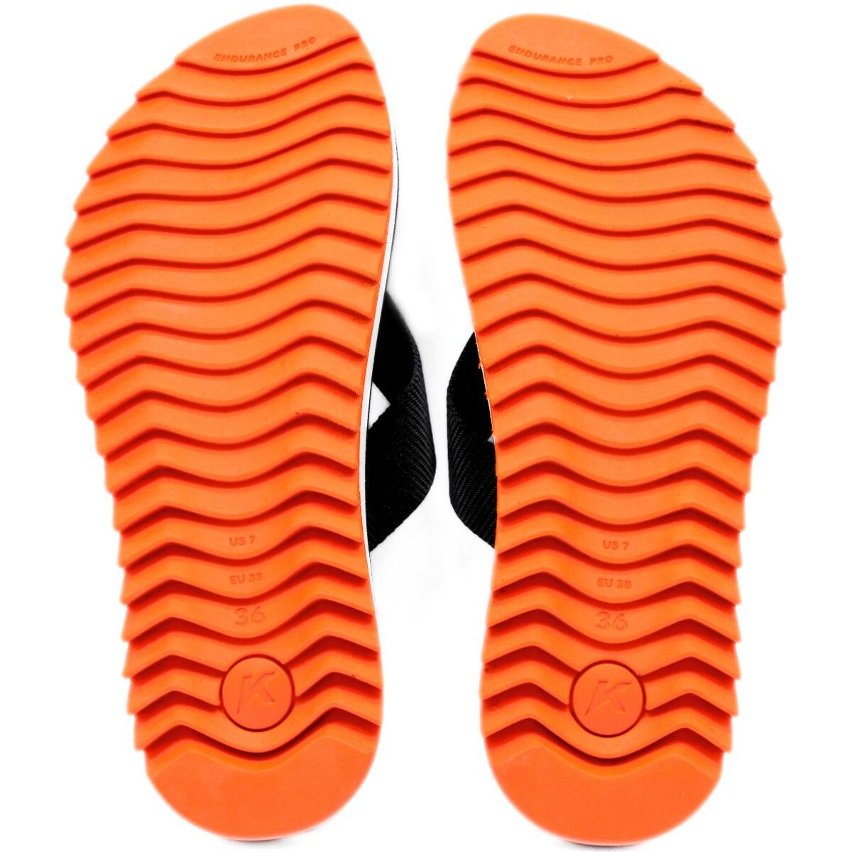 Chinelo Kenner Kyra Pro Feminino - Preto e Laranja Preto/Laranja 5