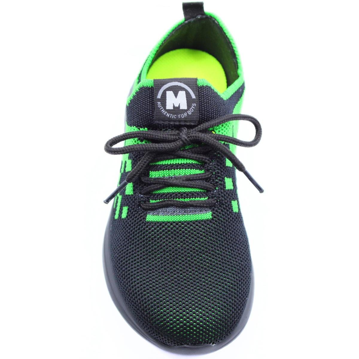 Tênis Infantil Molekinho Greenfield Esportivo - Preto e Verde Preto/Verde 3