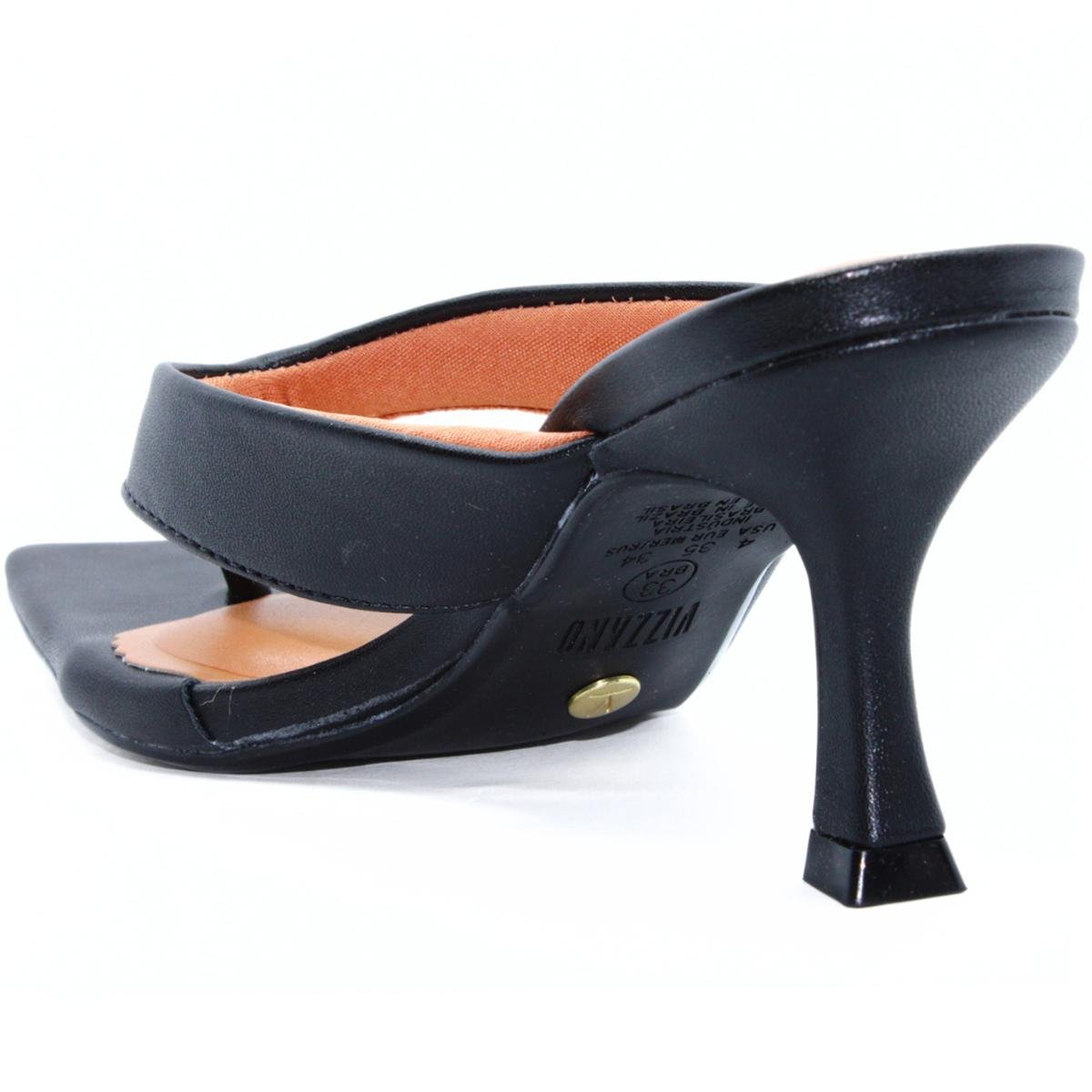 Tamanco Vizzano Salto Baixo Feminino - Preto Preto 4