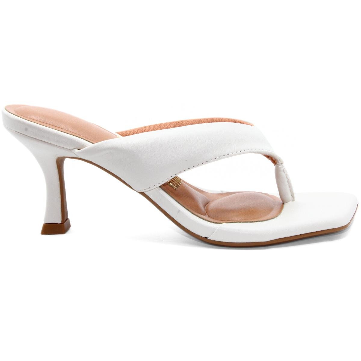 Tamanco Vizzano Salto Baixo Feminino - Branco Branco 2