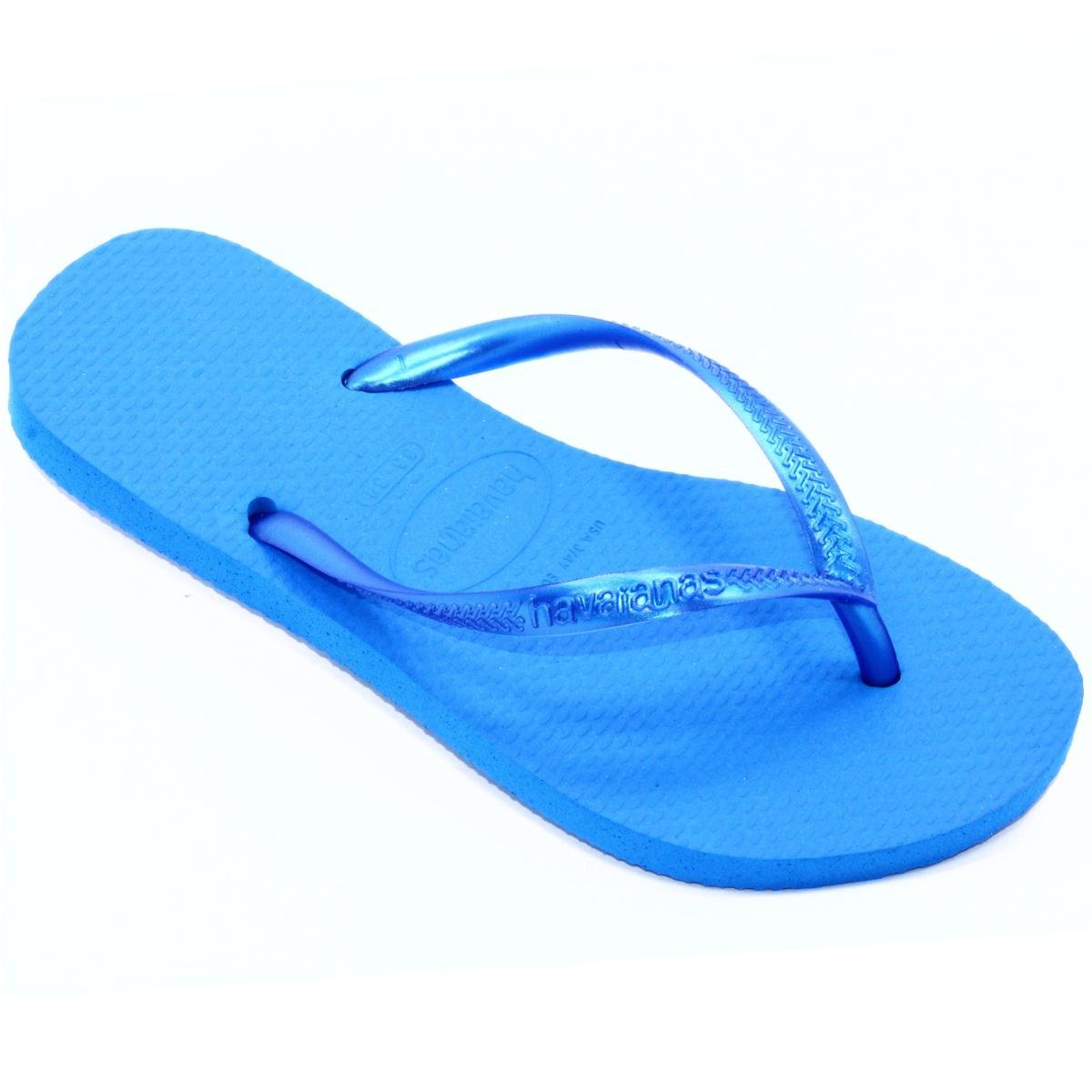 Chinelo Havaianas Slim Tradicional Feminino - Azul Azul 2