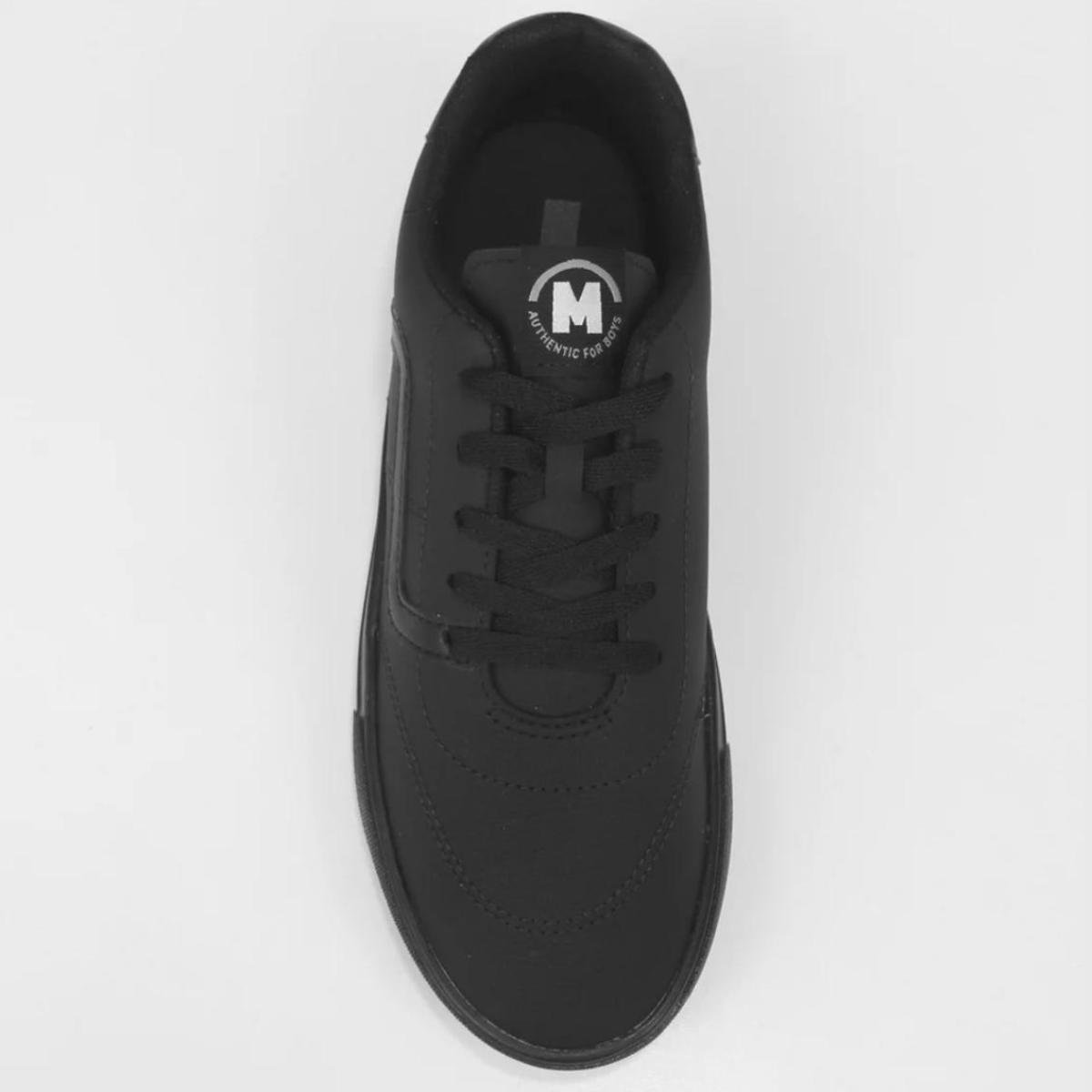 Tênis Infantil Molekinho Cano Baixo Casual Menino - Preto Preto 3