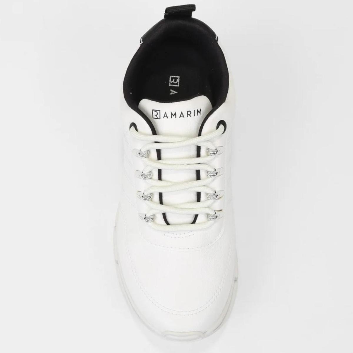 Tênis Ramarim Chunky Feminino - Branco e Preto Branco/Preto 3