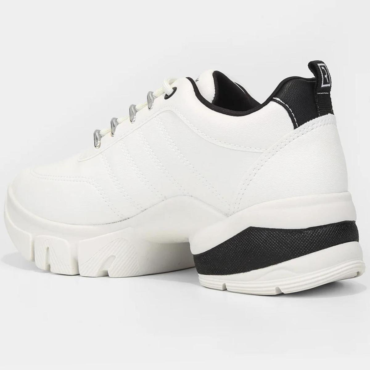 Tênis Ramarim Chunky Feminino - Branco e Preto Branco/Preto 4