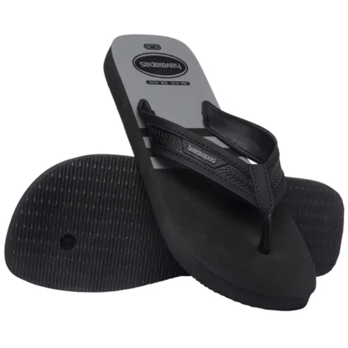 Chinelo Havaianas City Basic Fc Masculino - Preto e Cinza Preto/Cinza 4