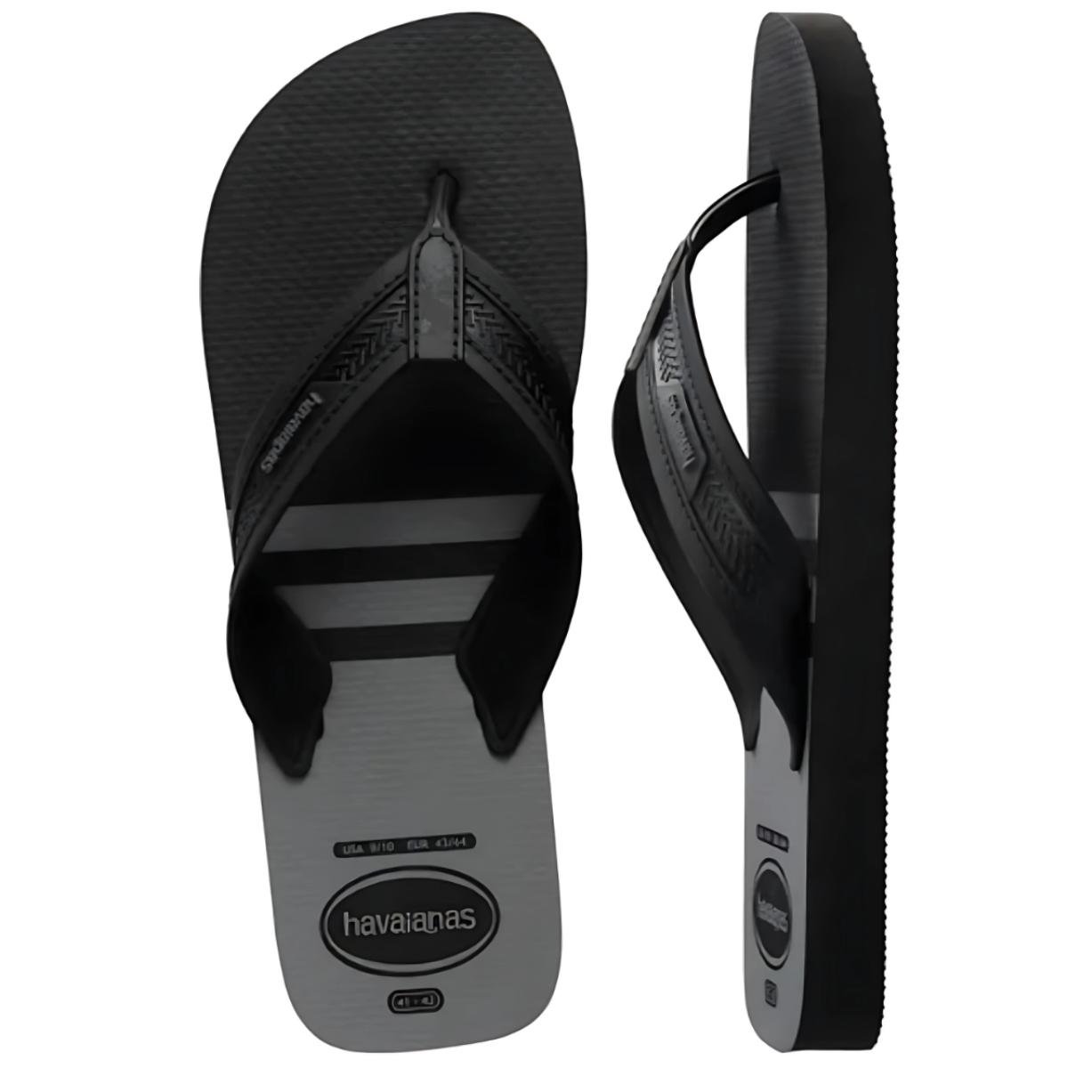 Chinelo Havaianas City Basic Fc Masculino - Preto e Cinza Preto/Cinza 5