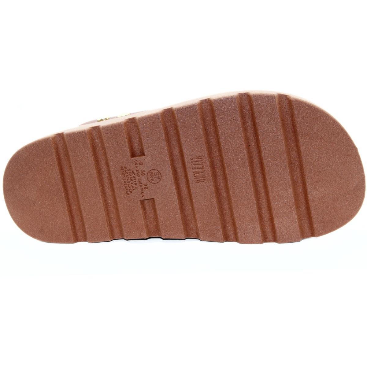 Rasteira Vizzano Apliques Feminina - Marrom Marrom 5
