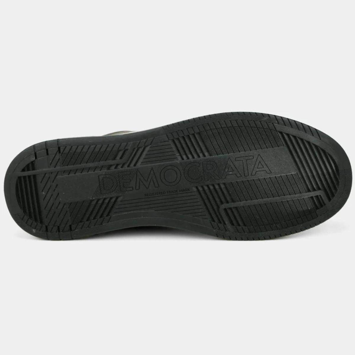 Tênis Couro Democrata Denim Mike Masculino - Cinza Cinza 5