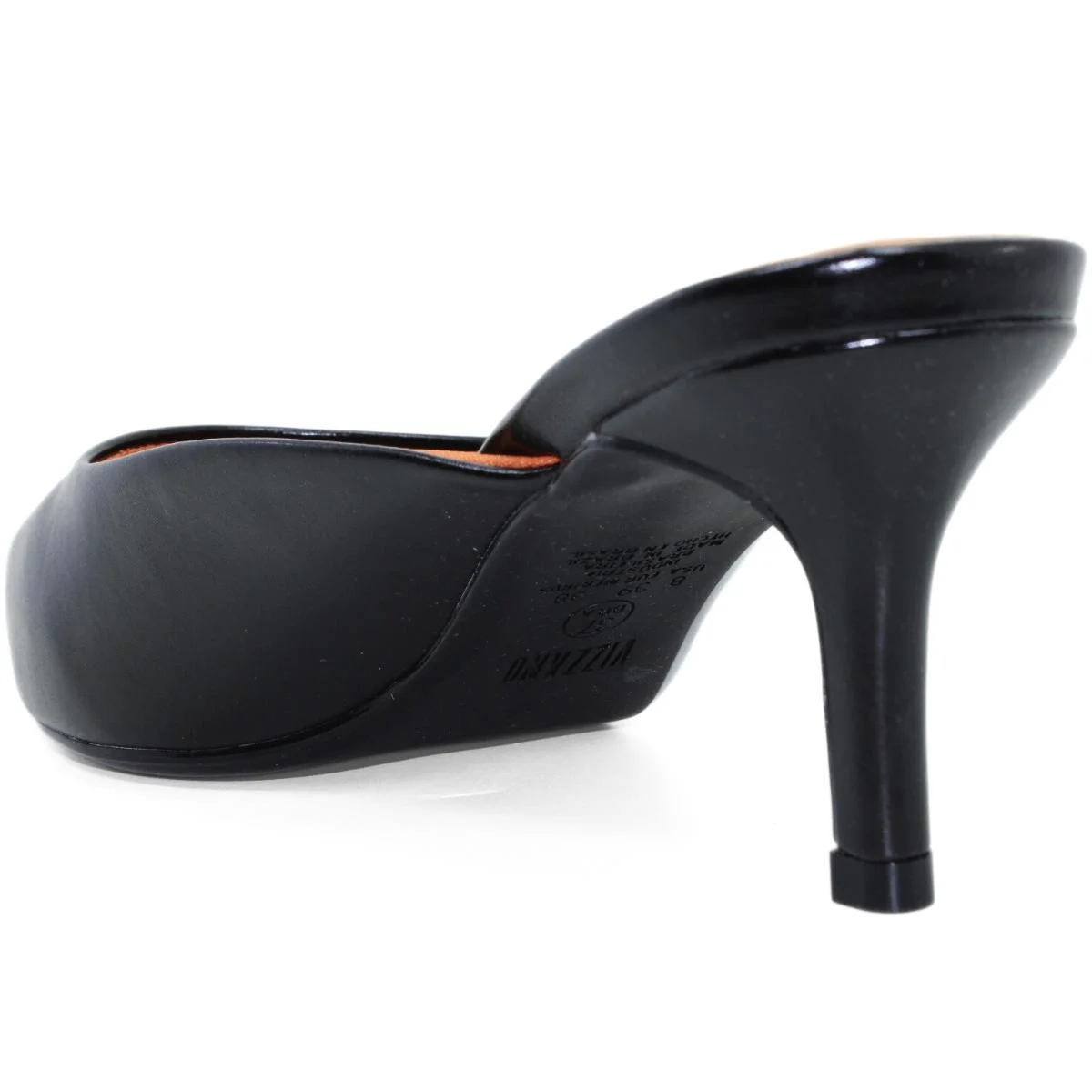 Tamanco Mule Vizzano Bico Fino Salto Baixo - Preto Preto 4