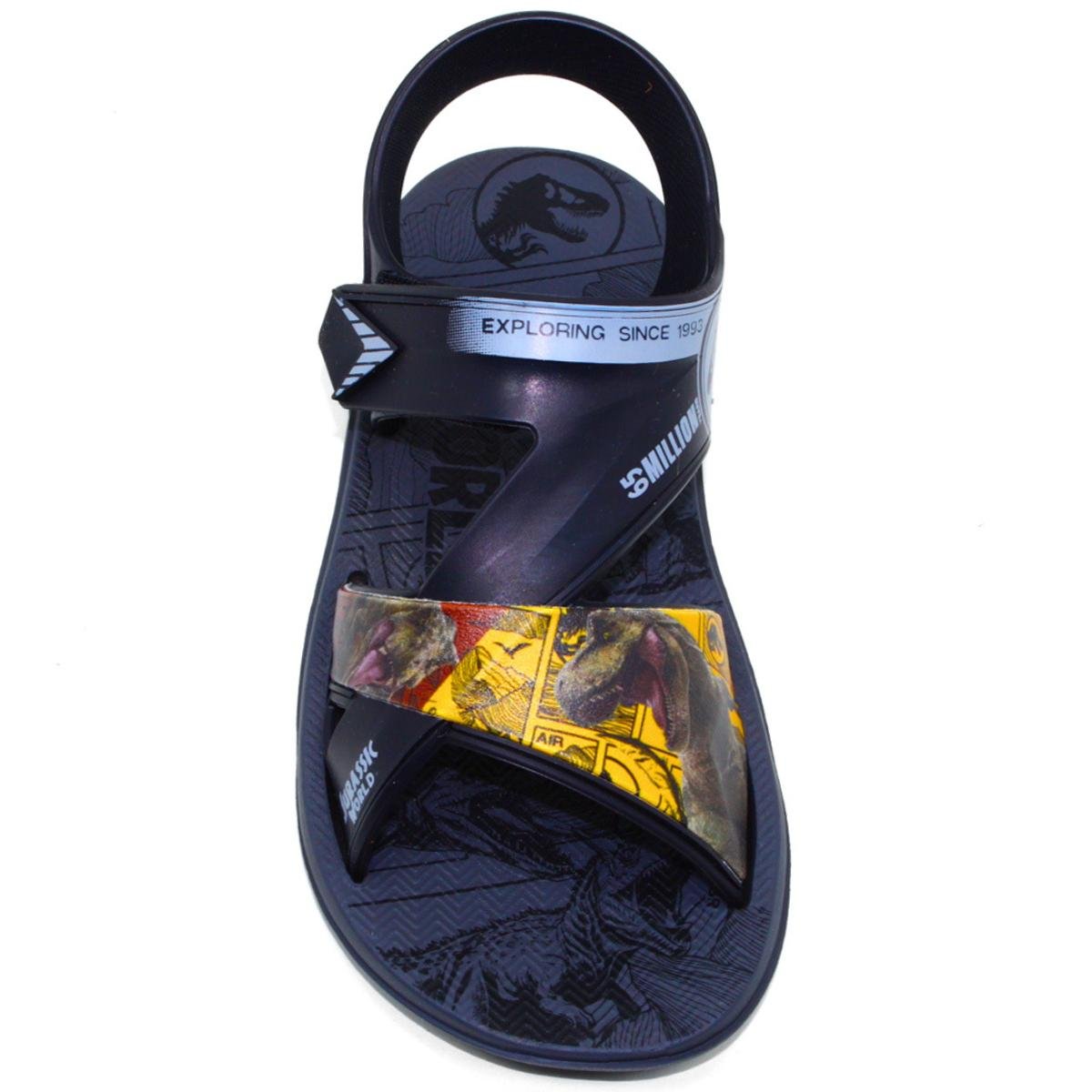 Sandália Jurassic Flip Grendene Kids Menino - Grafite e Preto Grafite/Preto 3