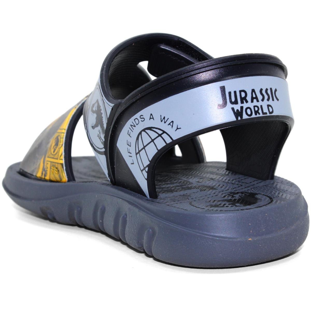Sandália Jurassic Flip Grendene Kids Menino - Grafite e Preto Grafite/Preto 4