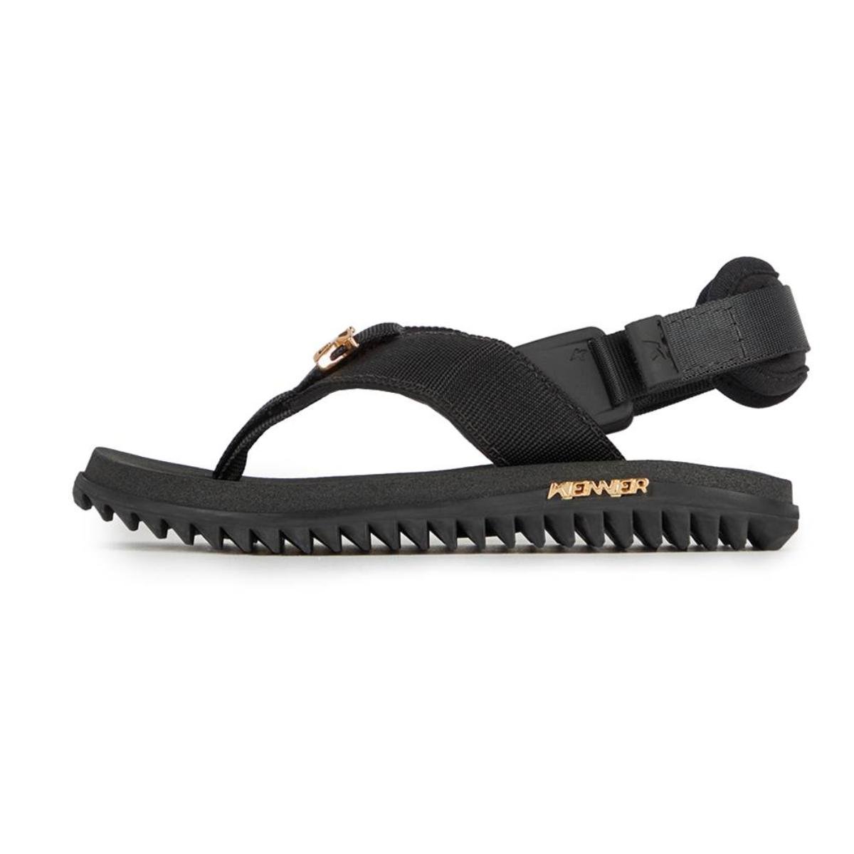 Chinelo Infantil Kenner Kivah Run Kids - Preto Preto 3