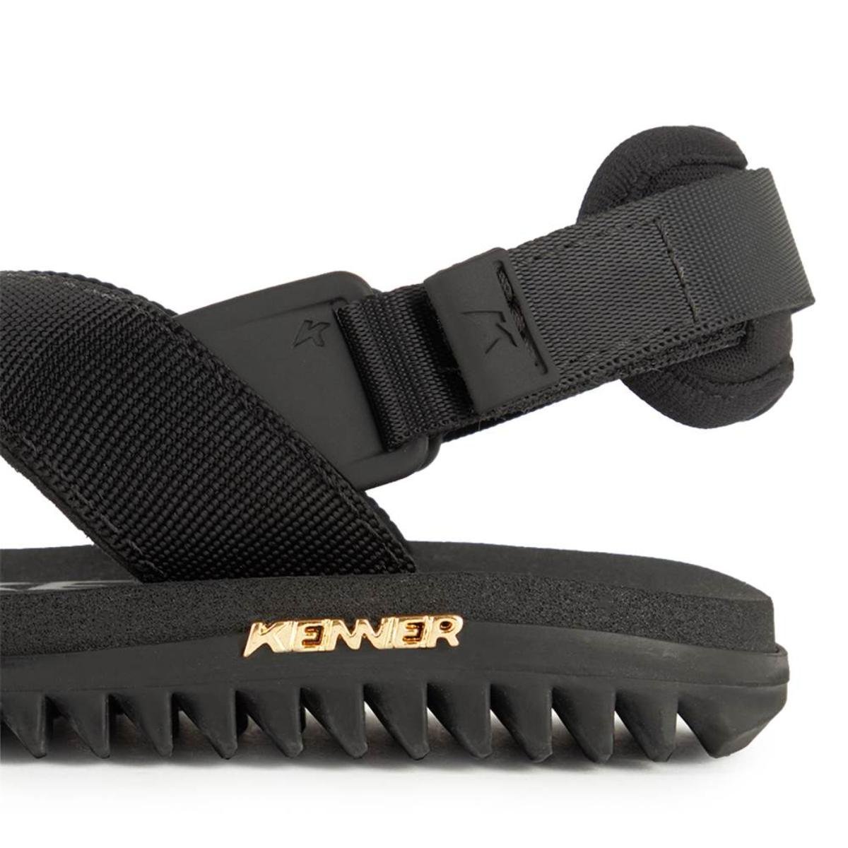 Chinelo Infantil Kenner Kivah Run Kids - Preto Preto 4