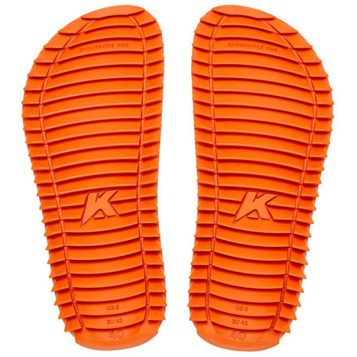 Chinelo Kenner Kivah New Force Masculino - Preto e Branco Preto/Laranja 5