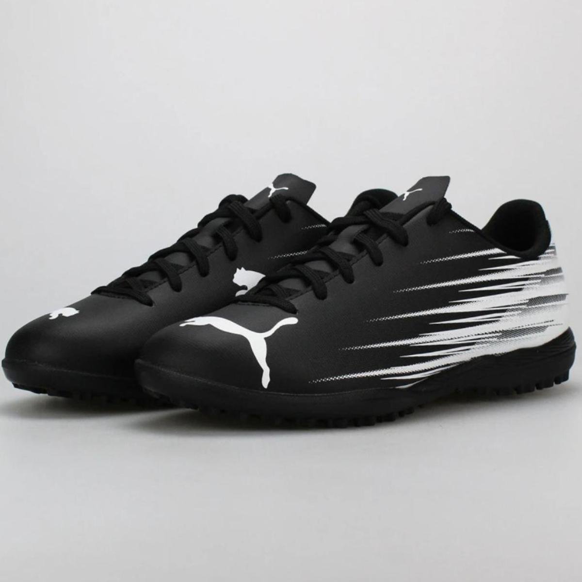 Chuteira Society Puma Attacanto II Masculina - Preto e Branco Preto/Branco 1