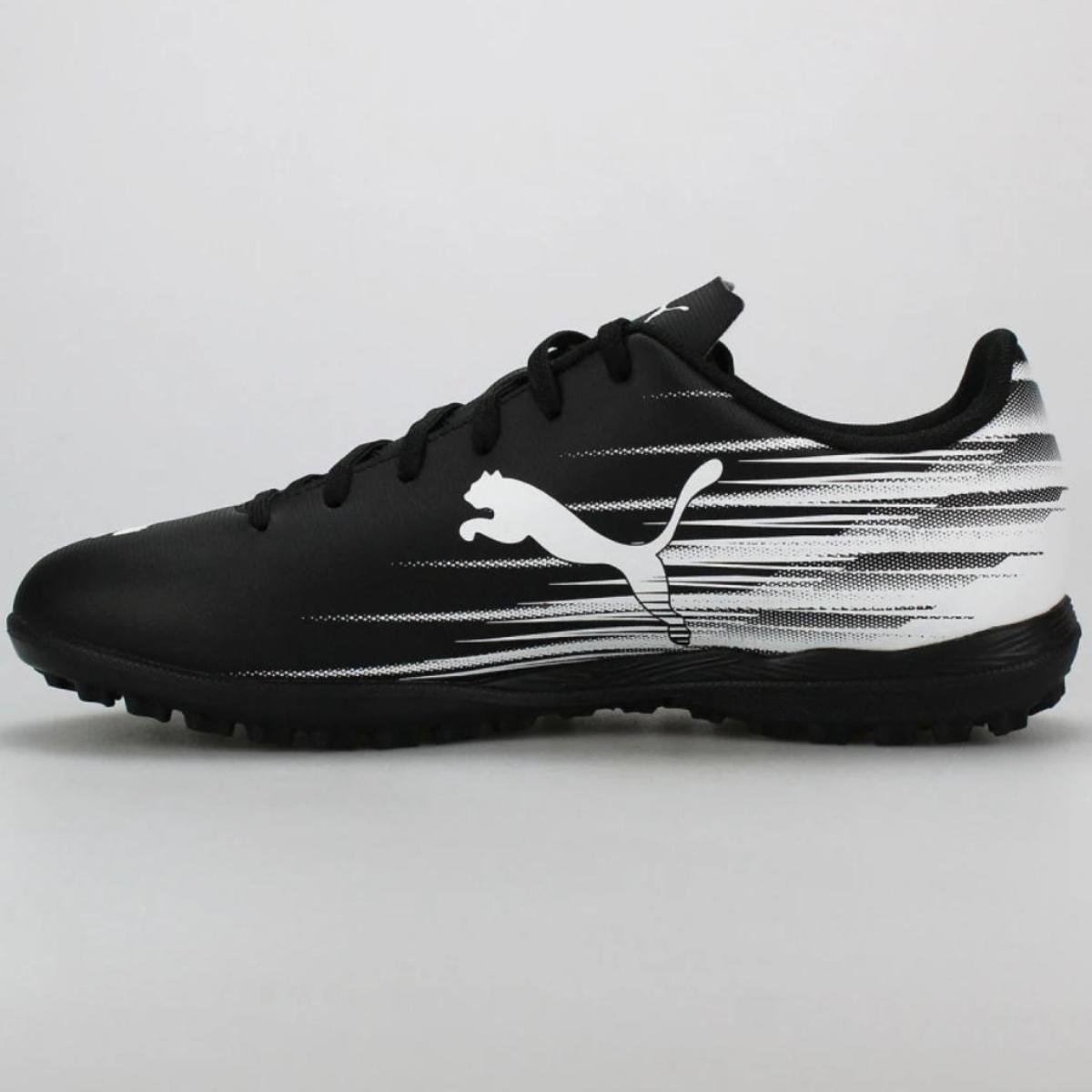 Chuteira Society Puma Attacanto II Masculina - Preto e Branco Preto/Branco 2